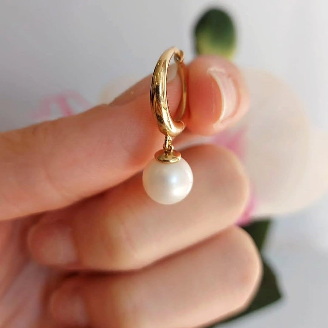 Обеци Маделин с перли 7.13 гр