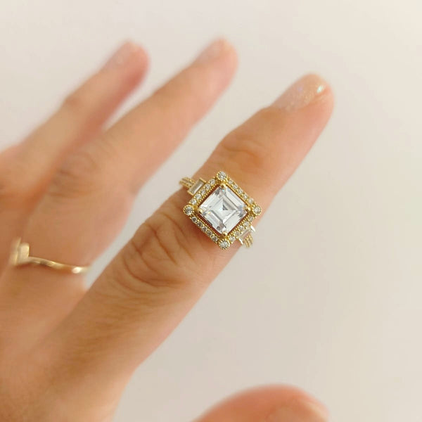 Пръстен Багет-Квадрат