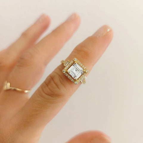 Пръстен Багет-Квадрат