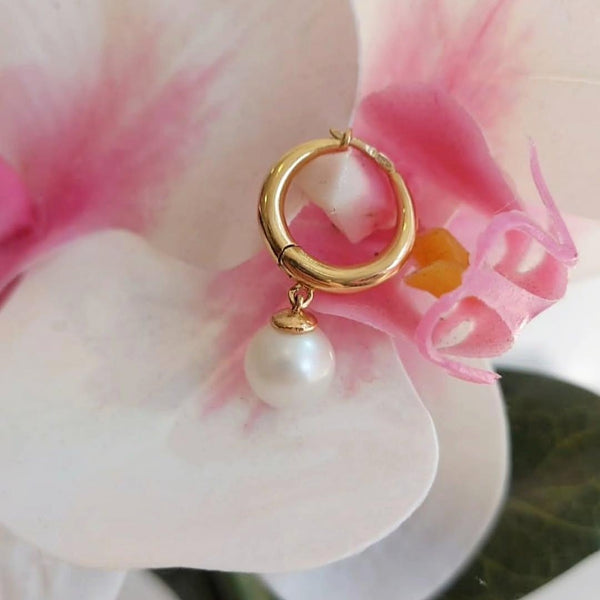 Обеци Маделин с перли 7.13 гр