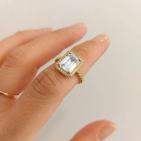 Пръстен Багет - сърца