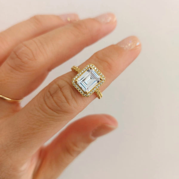 Пръстен Багет - сърца